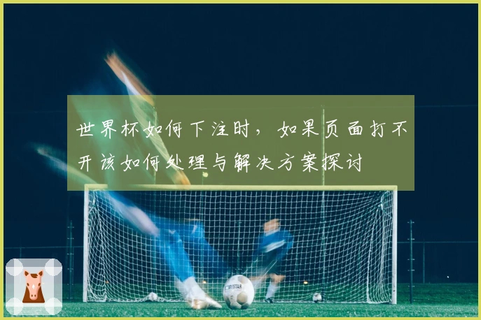 世界杯如何下注时，如果页面打不开该如何处理与解决方案探讨